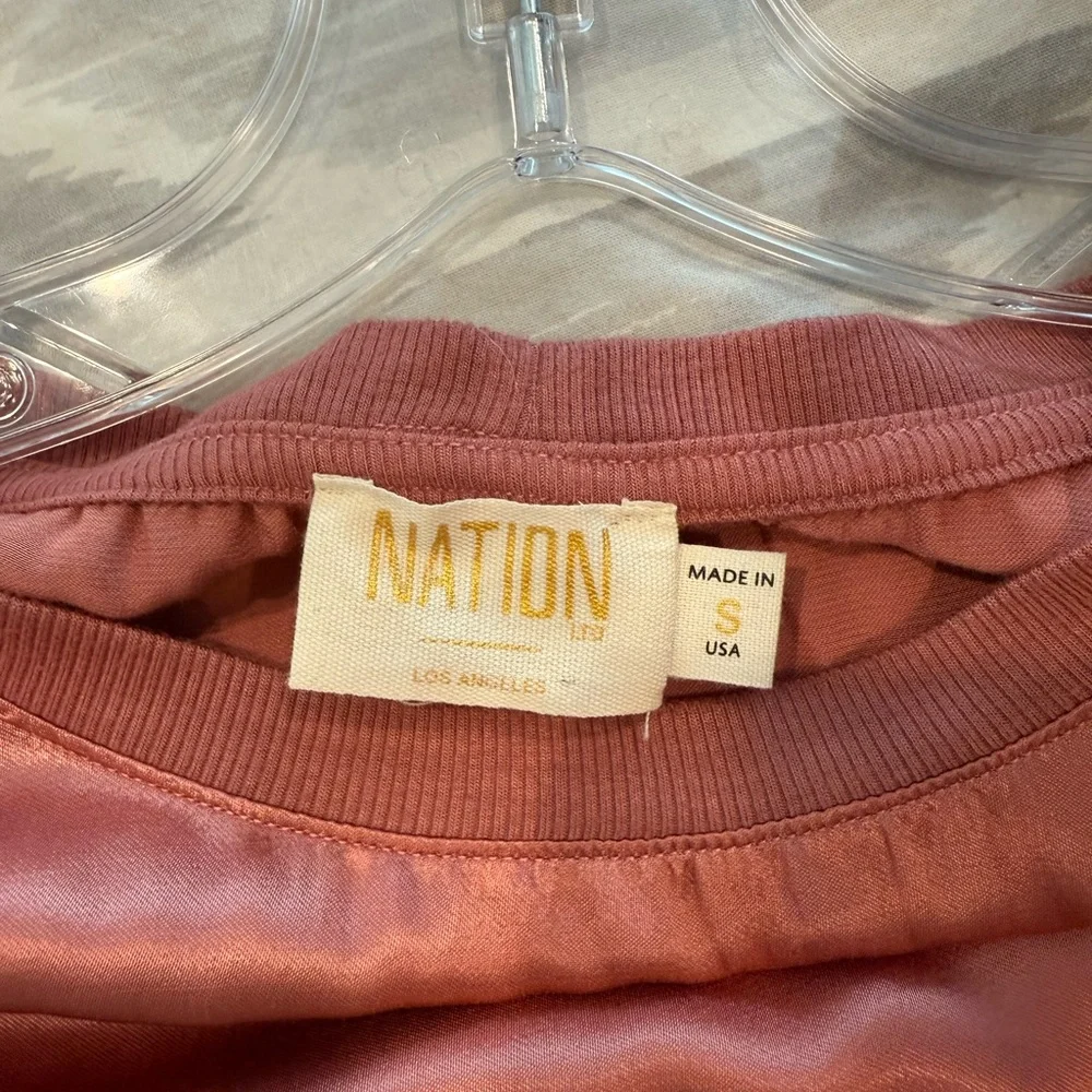 Nation LTD Mauve Short Sleeve Tee - Picture 6 of 7